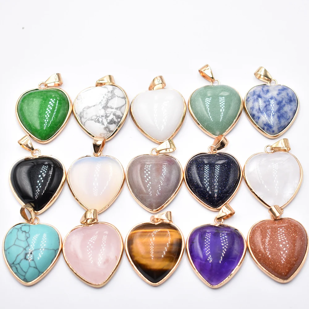 Оптовая продажа 15 шт./партия модные подвески из натурального камня хорошего