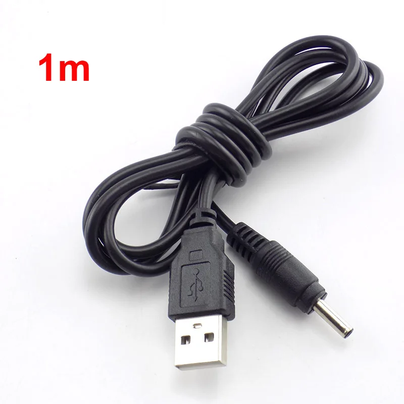 

5 В USB-кабель питания постоянного тока 3,5 мм x 1,35 мм, зарядное устройство, провод для перезаряжаемой батареи 18650, налобный фонарь, фонарик