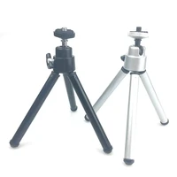 mini tripod with phone clip aluminum metal live tripods for phone stand mount for nikon gopro 5 4 session yi camera