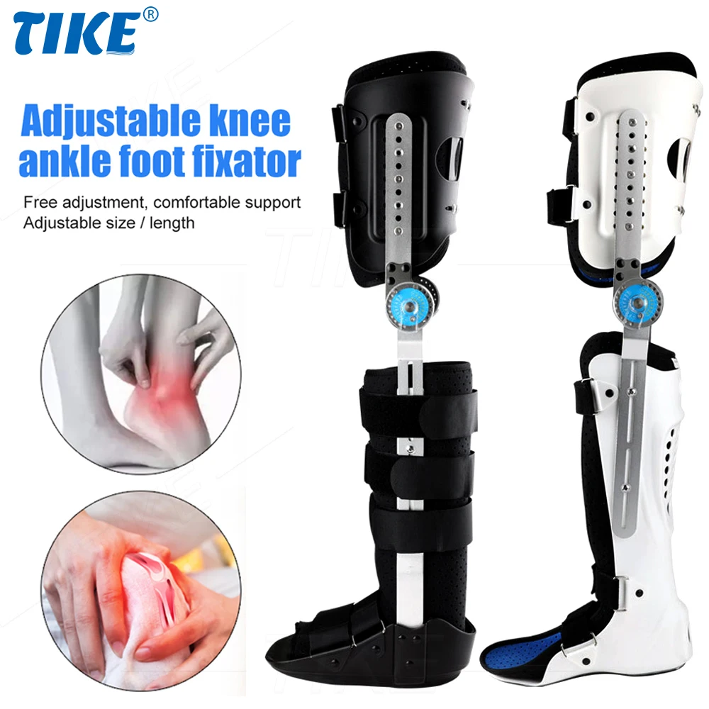 

Шарнирный фиксатор для коленной стопы TIKE ROM, стабилизатор сустава, регулируемый столб Op, иммобилайзер для полной ноги, защитная шина
