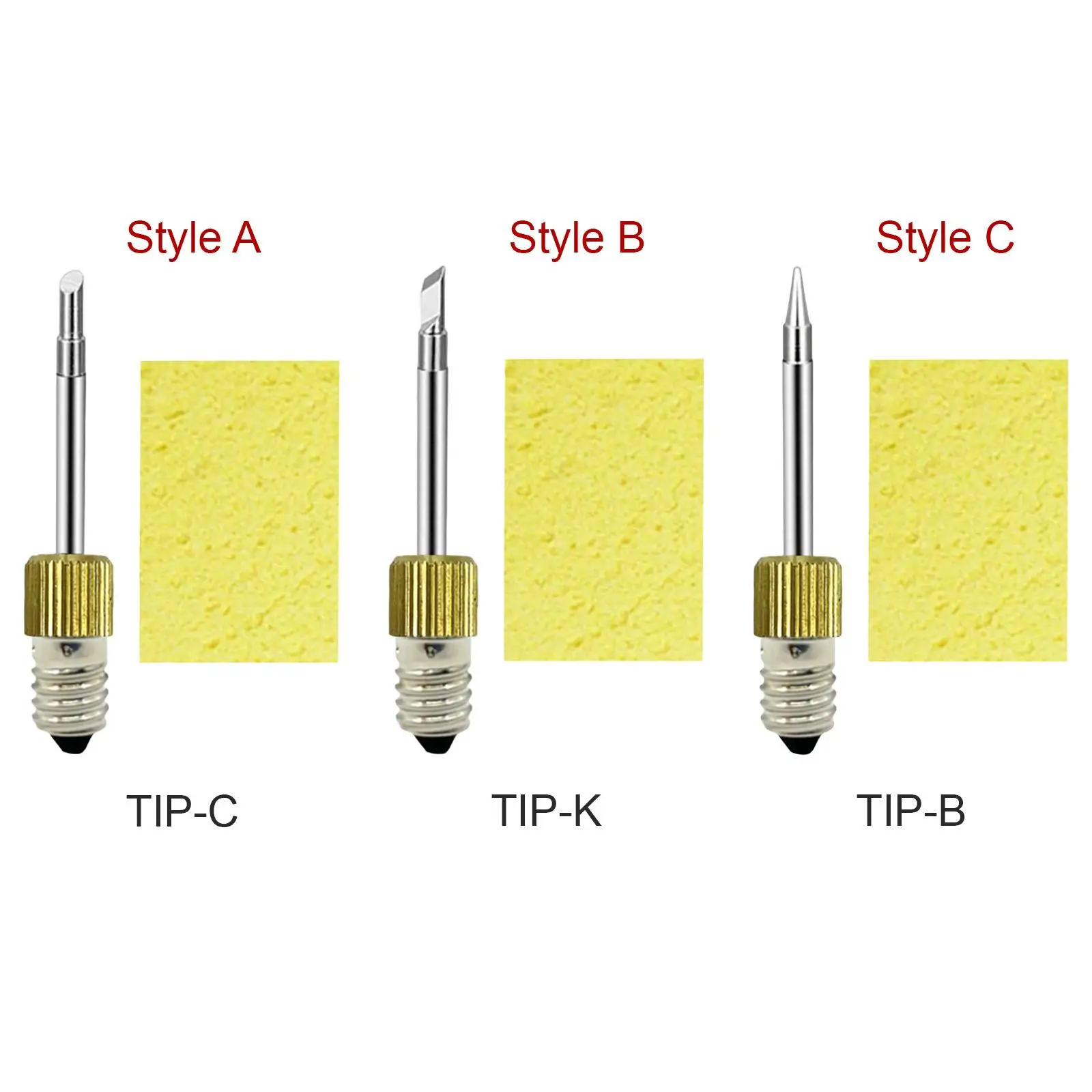 

Durable Solder Iron Tip, E10 Interface Replacement Threaded Tips Solder Tips for Repair