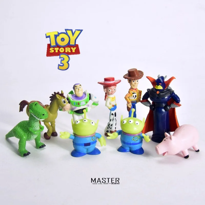 

Disney Genuine Toy Story Kawaii Alien Jessie ZURG Hamm Woody Action Figures Model Gift Toys for Girls Boy