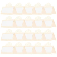 50pcs hollow blank delicate decorative reserved table signs party place cards blank place cards for banquet party home