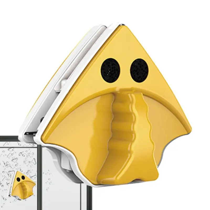 

Magnetic Window Wiper Magnetic Glass Cleaner Triangular Window Squeegee Magnetic Glass Wiper Household Window Cleaner Tool