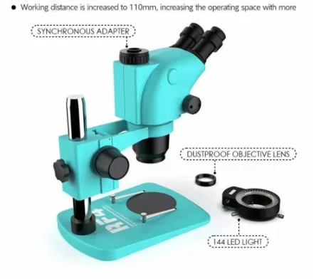 Регулируемый тринокуляр Rf4 RF-6565TV 7050TV 7-50X 6 5-65X
