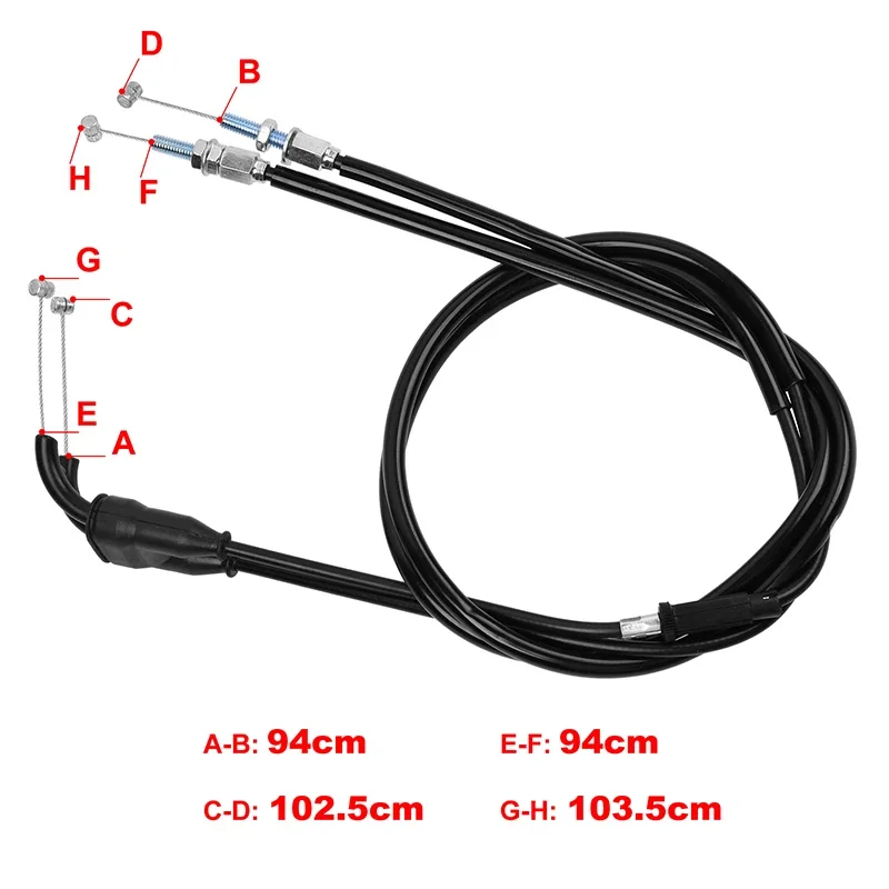 

Аксессуары для мотоциклов трос дроссельной заслонки провод топливный возвратный кабель для Kawasaki OEM 54012-0591 KX250ZDF KX250ZGF KX250ZFF KX250ZEF