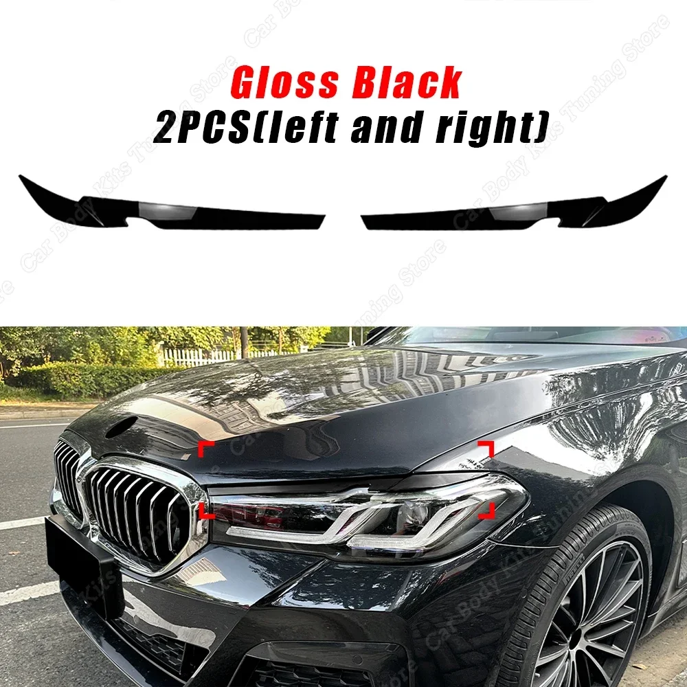 

Для Bmw 5 серии G30 G31 передняя фара, веко, брови, накладки, наклейки 520i 530i 540i M550i LCI M Sport 2021-2023 Body Kit