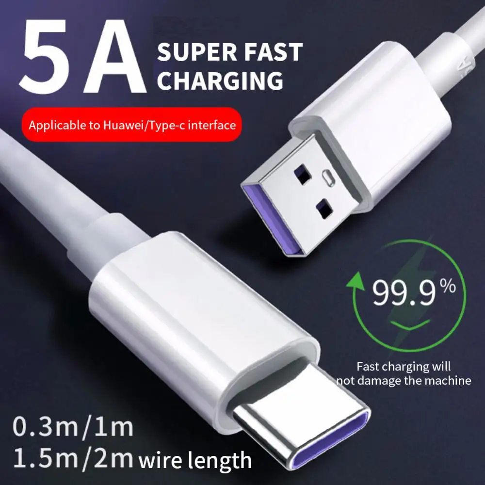 

Data Cable 5A Super Fast Charging Data Line Quick Charge 1.2/1.5/2m Fast Charging Wire Type Of Connector Wholesale Data Transfer