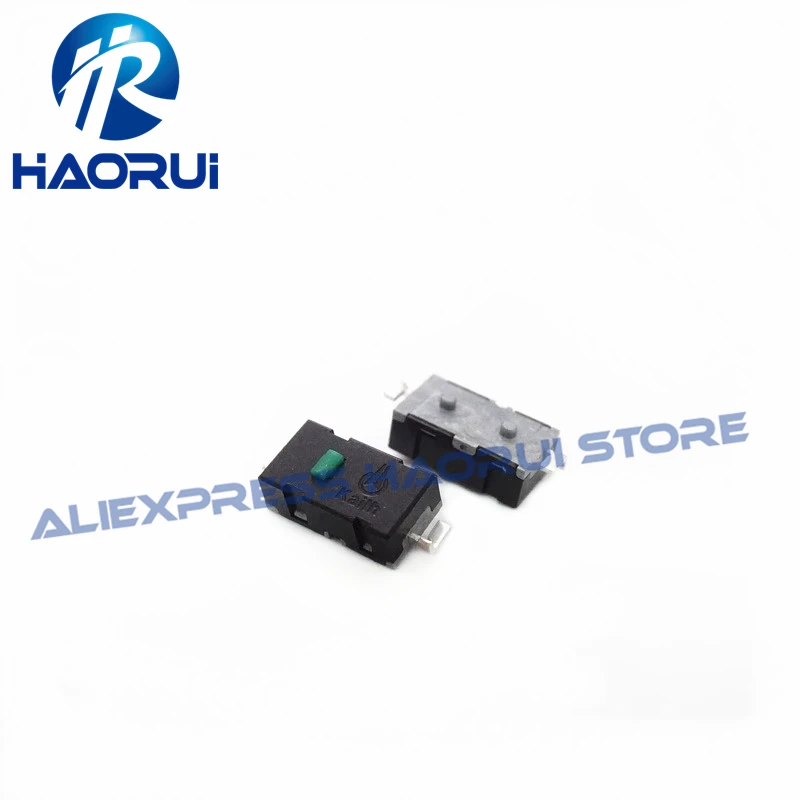 Фото 10 ~ 100 шт. CMI 87310127   2-контактный микропереключатель Green Dot smd, 5 миллионов жизни, 65 г, для боковых клавиш кнопки мыши, может заменить D2LS-11 D2LS-21 №3