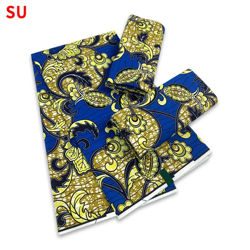 

2023 New Design 100% Cotton Top Quality Supe-V Holande Wax African Fabric For Wedding Dress Making Craft Loincloth Y2-13