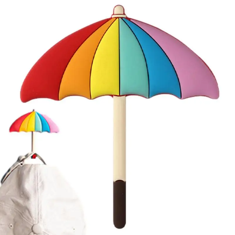 

Rainbow Hanger Wall Cute Decorative Clothes Organizer Rack Colorful Modern Key Holder Wall Mounted Single Prong Coat Hanger For