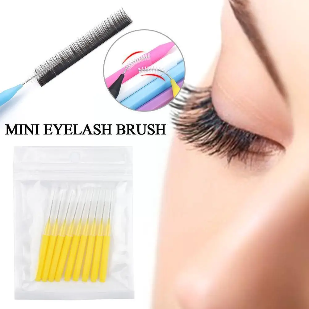

10PCS Eyebrow Brushes Mini Brow Lifting Brush Disposable Eyelash Lash Supplies Brush Extension Makeup Tool Interdental Toot X5V4