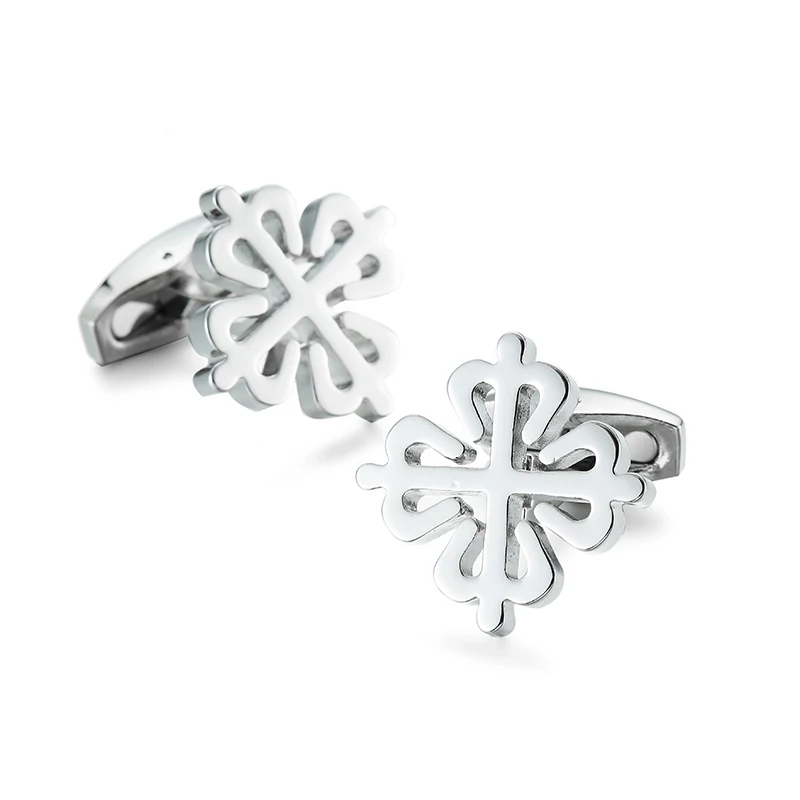 Классические мужские французские запонки для рубашки многоцветные перекрестные