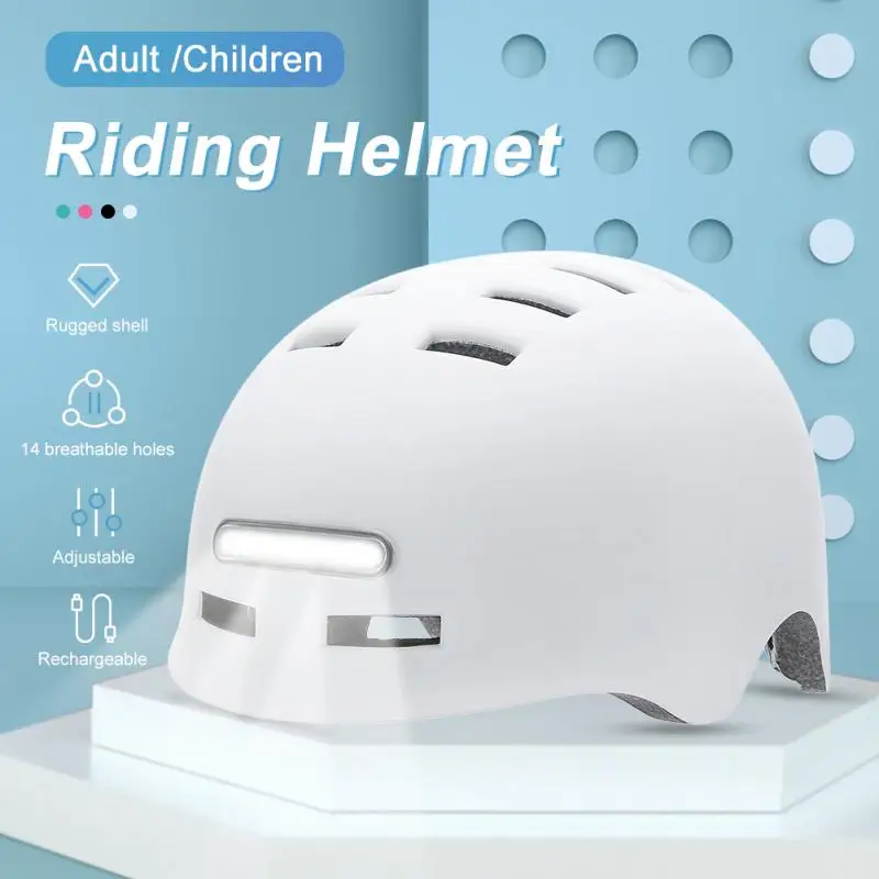 

LED Lamp Bicycle Helmet With LED Tail Light Headlight Outdoor Sport Riding Cycling Motorcycle Electric Scooter Cycling Equipment