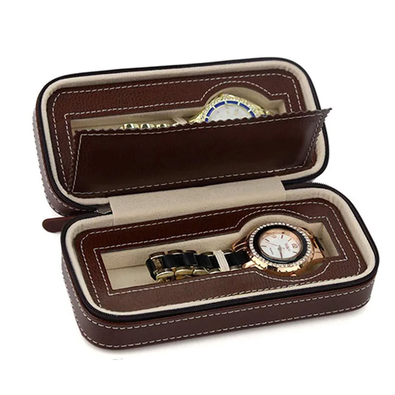 Модный 2/4/8 сетчатый чехол для часов из искусственной кожи переносная сумка