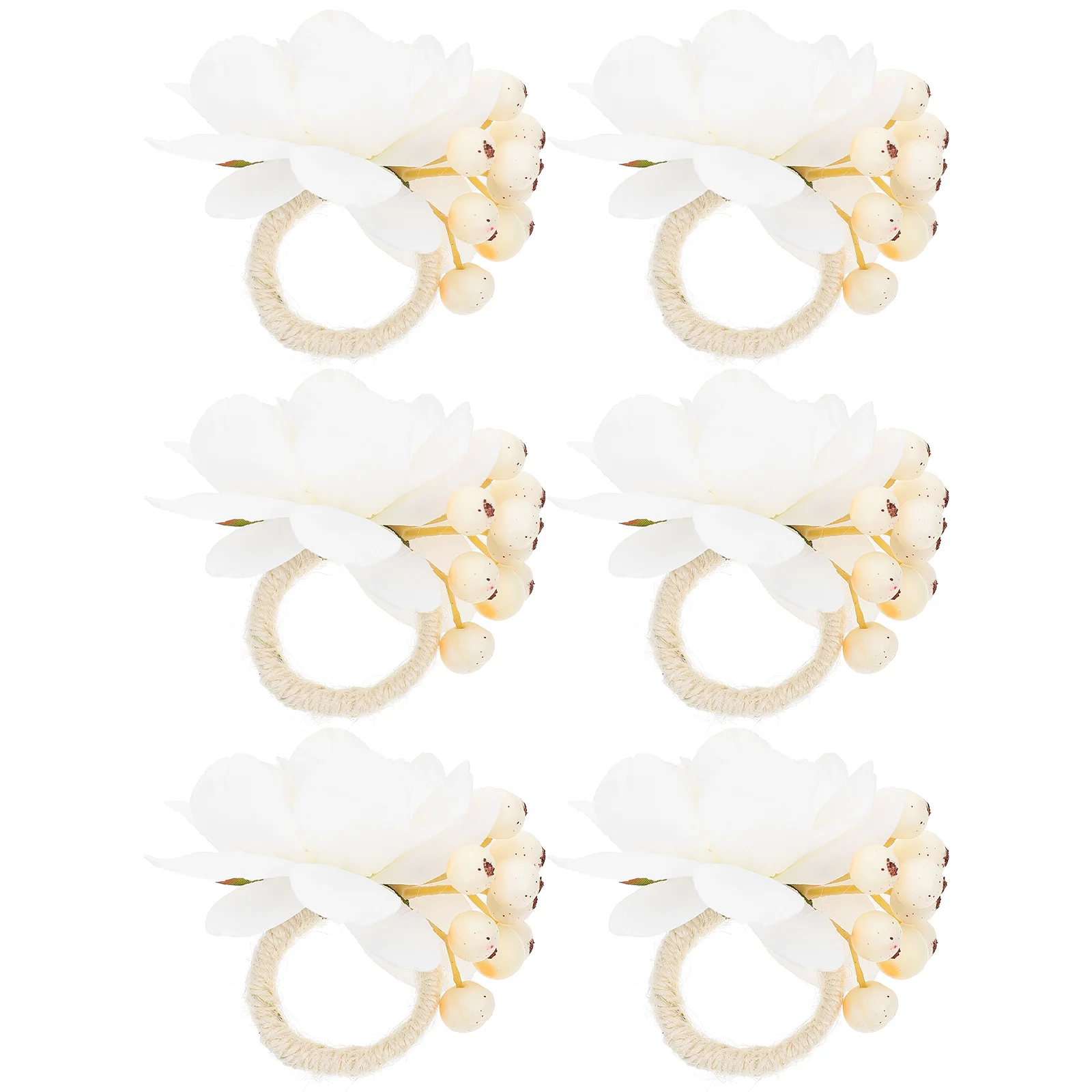 

Napkin Rings Ring Flower Holder Buckle Table Floral Serviette Party Wedding Vine Farmhouse Summer Rose Rustic Dinning Hawaiian