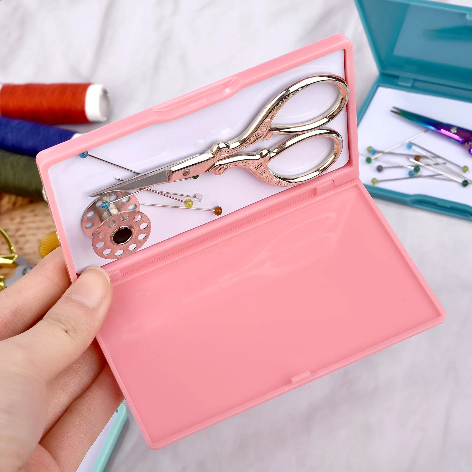 

Магнитное хранилище для игл, компактный держатель для швейных игл, фотоорганайзер, аксессуары для швейных инструментов, 3 цвета