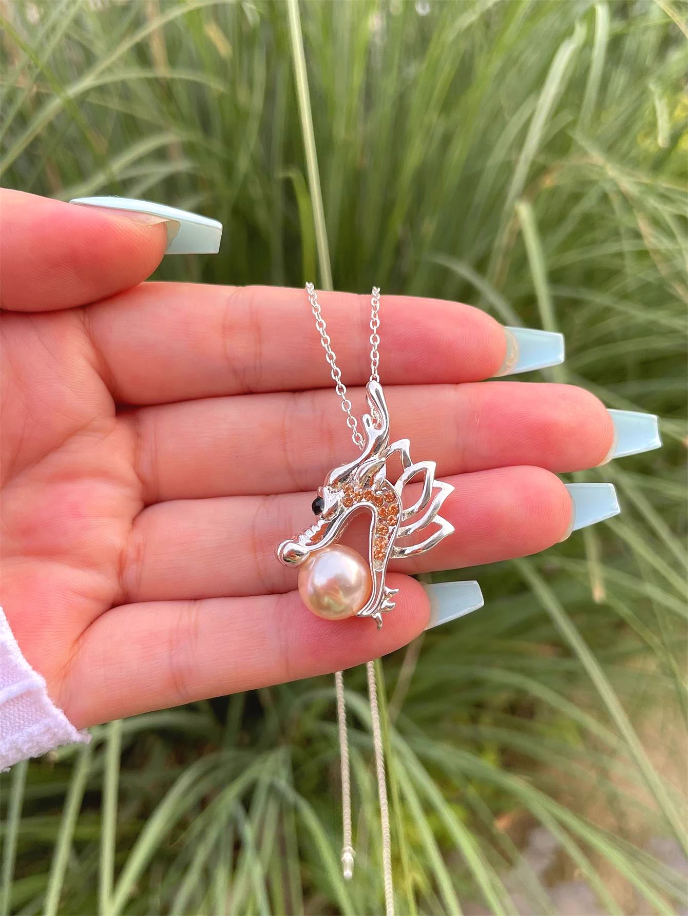 Ожерелье с кулоном в виде китайского дракона ANGLANG специальные подарки на