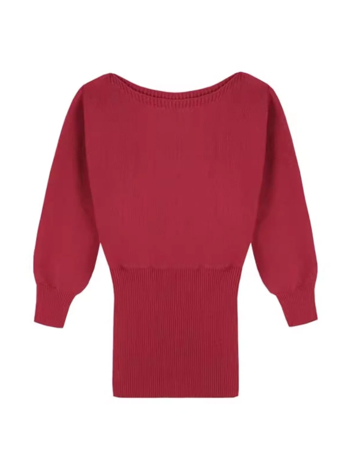 Синее платье-свитер с открытыми плечами женское осенне-зимнее трикотажное