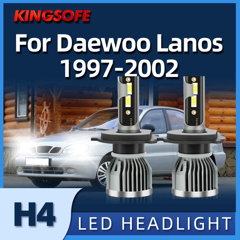 Светодиодные лампы Roadsun для автомобильных фар 2 шт. H4 6000 лм 1997 K подходит DAEWOO Lanos 1998