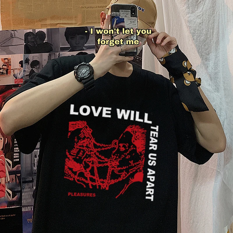 

Women T-shirt Oversize Lil Peep Peep Love Will Tear Us Apart T shirt Print Cool Unsixe Short Sleeve Hip Hop T-Shirt Streetwear