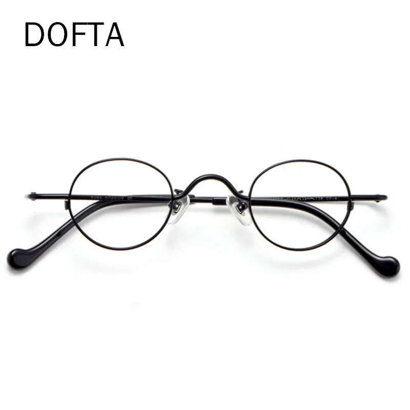 DOFTA титановые винтажные круглые очки в оправе для мужчин по рецепту женские