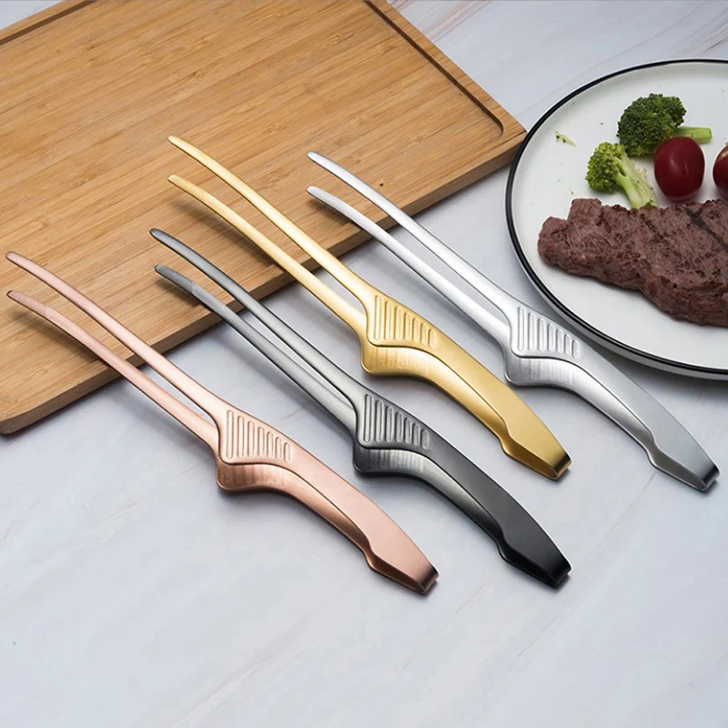 

BBQ Food Tongs Barbecue Clips Stainless Steel Food Clips Kitchen Tools