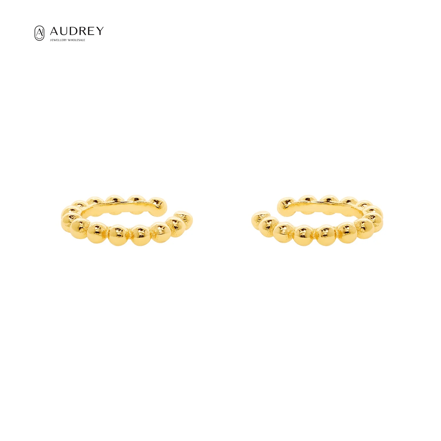 

Серьги-кольца женские из серебра 925 пробы с золотым покрытием 14 к