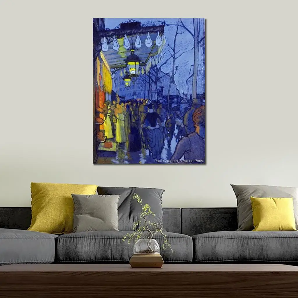 

Пейзажная живопись Vista De Paris Paul Gauguin искусство маслом на холсте Ручная работа Высокое качество