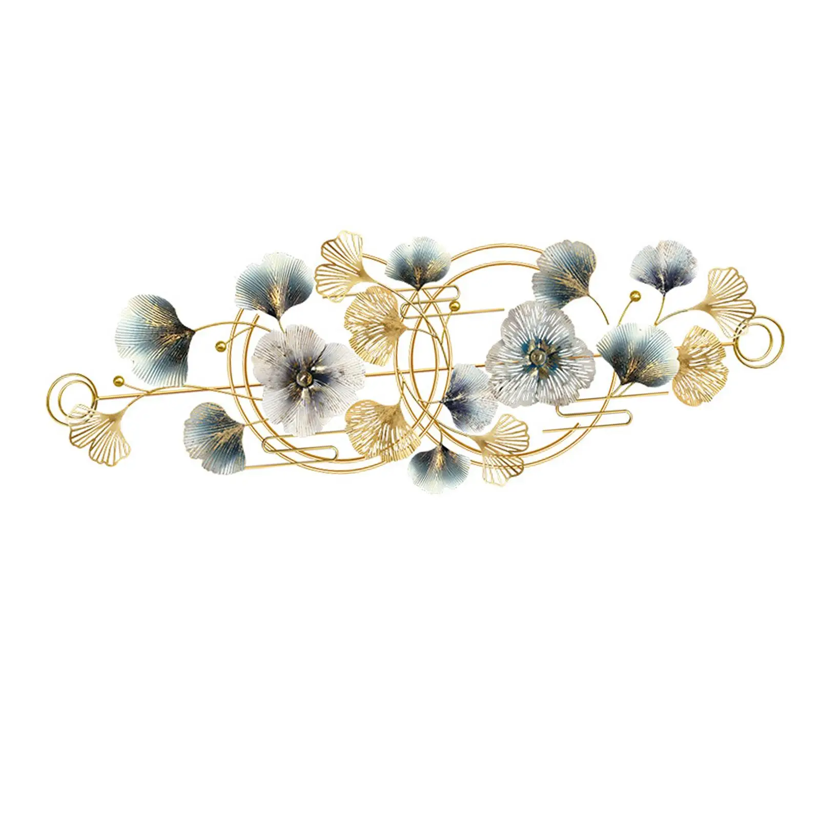 Современное металлическое настенное искусство декоративное роскошное