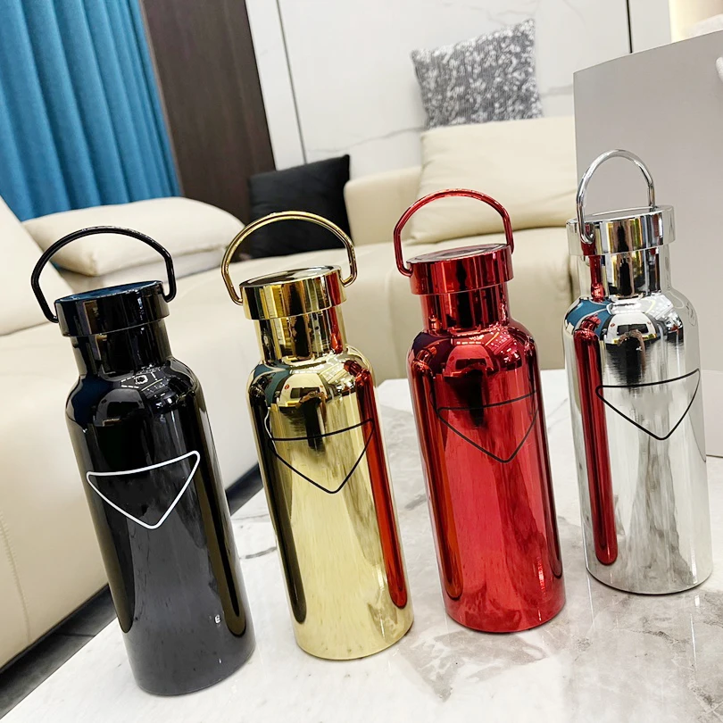 

Luxury Brand Stainless Steel Metal Hot Water Thermos Pot Coffee Cylinder Travel Tumbler Free Shipping Bottle hydroflask
