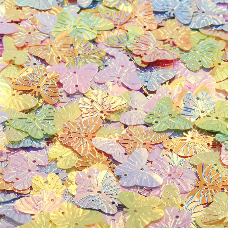 

100Pcs Butterfly Paillettes Loose Sequins For Crafts Garment Sewing Supplies DIY Make Earrings Accessories Scrapbook Material