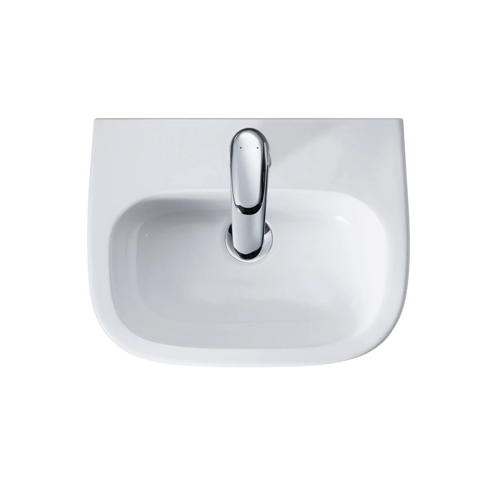 Duravit D-Code 07054500002 hand washbasin glossy white 450 mm plumbing for home bathroom sink ceramic | Обустройство дома