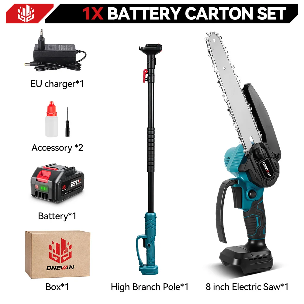 

ONEVAN Бесщеточная электропила 8 дюймов для Makita 18V
