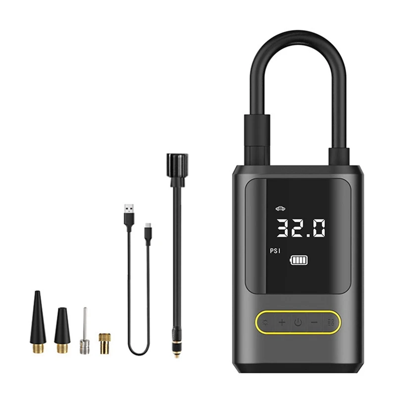 Bicycle Air Injector LED Portable Wireless Car Compressor For Bikes Motorcycles Balls Smart Home