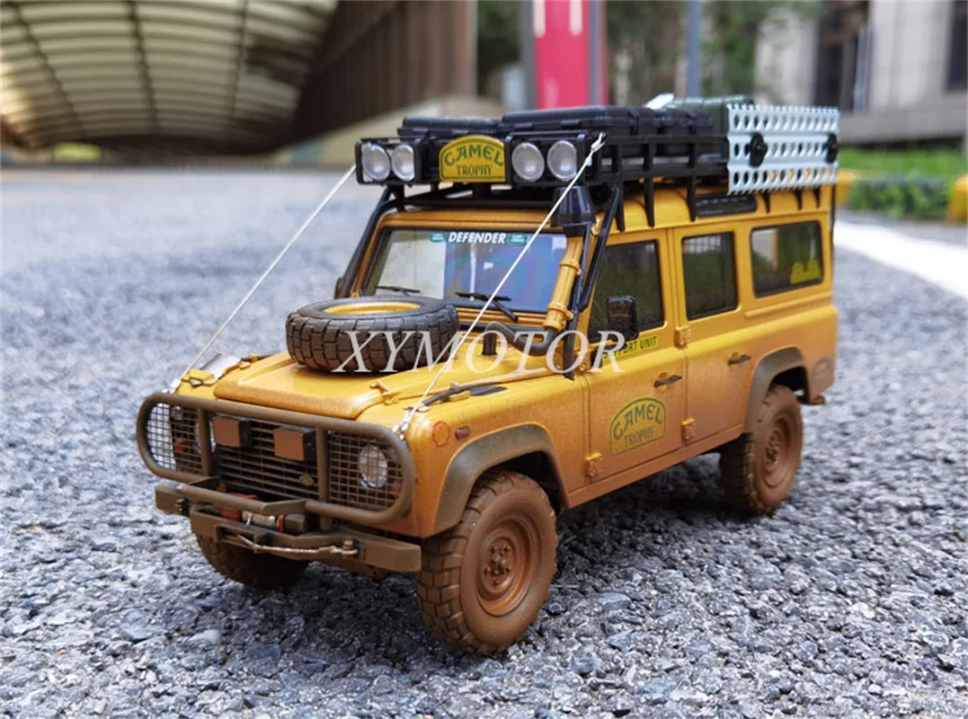 Modellino 1/18 Land Rover 110 Camel Cup Support Sabah 1993 - Pressofuso, Giallo, Parti Apribili - Foto 5