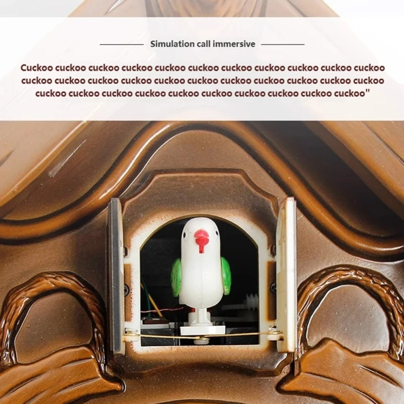 Фото Качающийся маятник, птица, независимые настенные часы с кукушкой, пластиковые и алюминиевые настенные часы в европейском с оленя №5