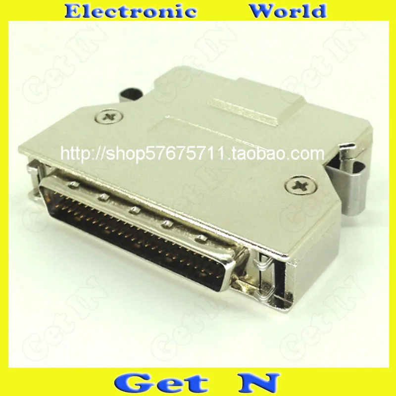 

5 шт. SCSI соединитель SCSIHDB50P штекер, железный корпус, сборный адаптер SCSI50 Sharpnel, Штекерный разъем