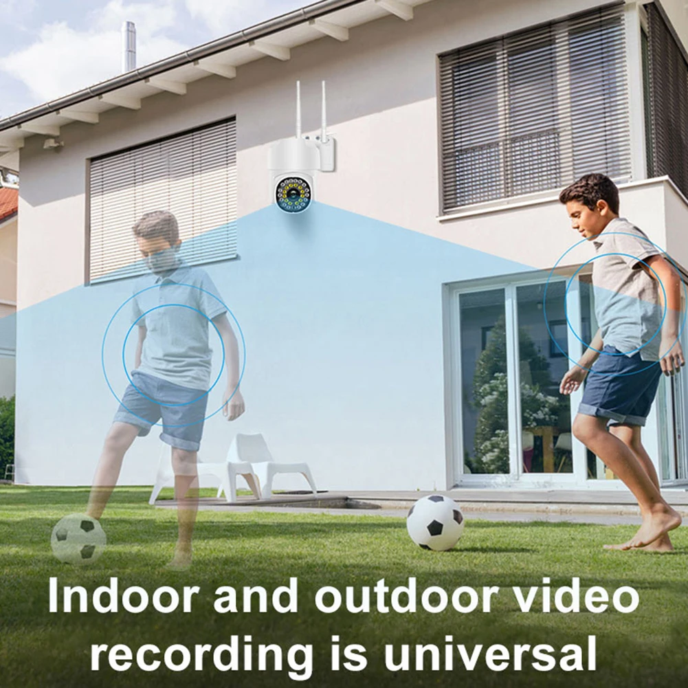 

2.4G WiFi 28 LED Surveillance Camera Two-way Audio Infrared Night Vision Motion Detection 360 Degree Rotating for Indoor Outdoor