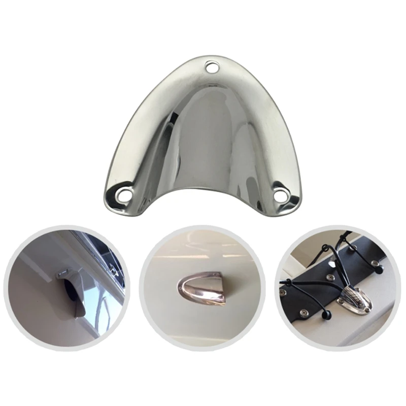 

5 PCS Marine Grade Stainless Steel Large Vent Clam-Shell for Yacht Boat Sailing Ship Accessory Marine Hardware