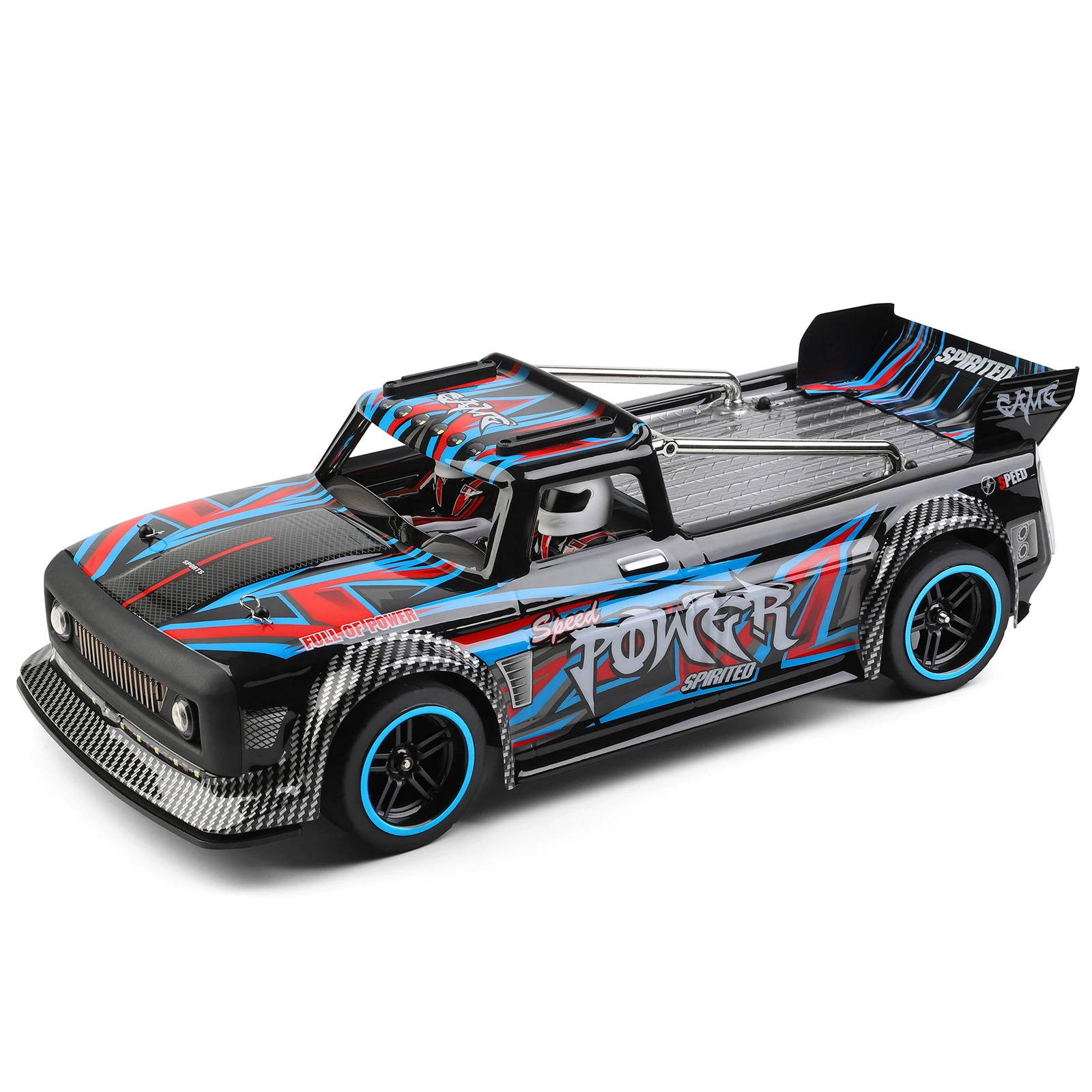 

1/10 2,4 GHz внедорожный автомобиль Высокая скорость 4WD 60 км/ч Радиоуправляемый внедорожник со светодиодный Ной подсветкой полноразмерные элект...