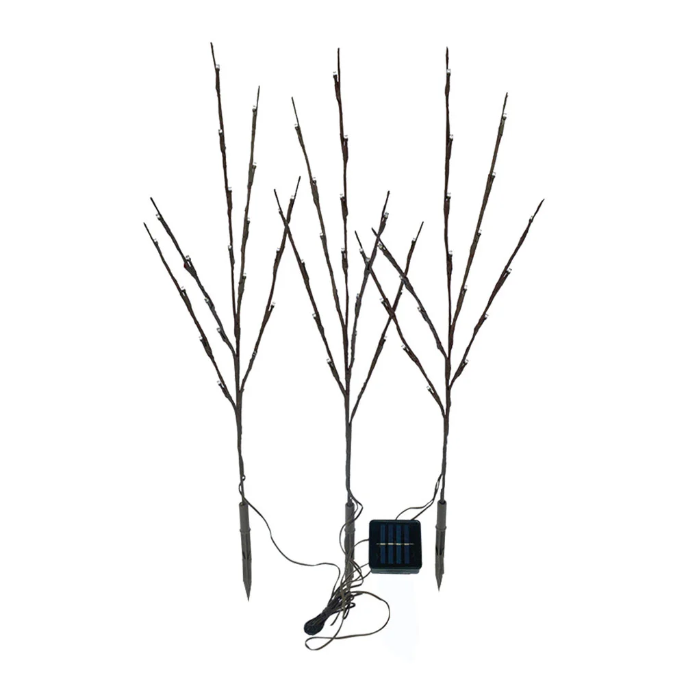 

LED Twig Light Solar Powered Artificial Birch Branch Light Christmas Lighted Twig Branch LED Branch Light for Christmas,