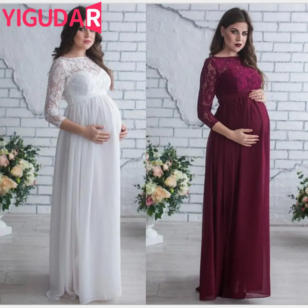 

Платье для беременных платье для беременных реквизит для фотосъемки Женская одежда для беременных кружевное платье для беременных Одежда для фотосъемки vestidos