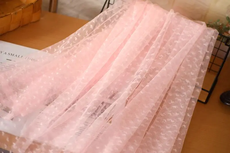 Сетчатая ткань в форме сердца платье лошади детская одежда сделай сам пышная