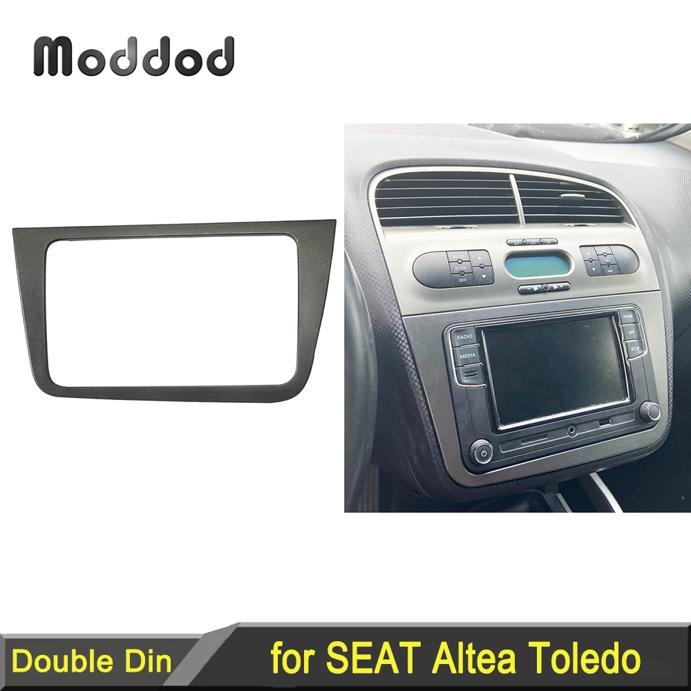 Double 2 Din Car Radio Fascia for Seat Altea 2004+ Toledo 20