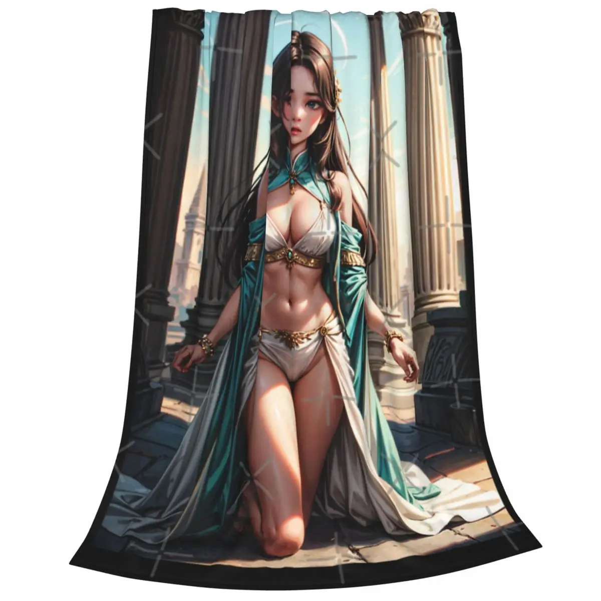 Одеяло в стиле аниме PinUp Girl Syun Kamakado 020 (покрашение дворцо) Покрывало на кровать Kawaii