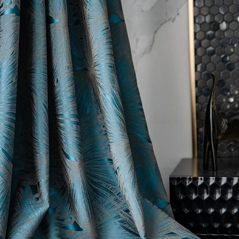 

Shading Simple Luxury Solid Color Stitching Jacquard Elegant Atmosphere Warm Comfortable Curtains for Living Room Dining Bedroom
