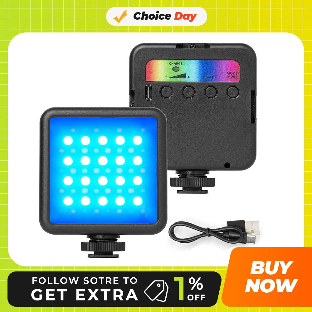 AMBITFUL Мини Двухцветный Светодиодный Светильник Для Видеосъемки 1800 мАч Цветовая