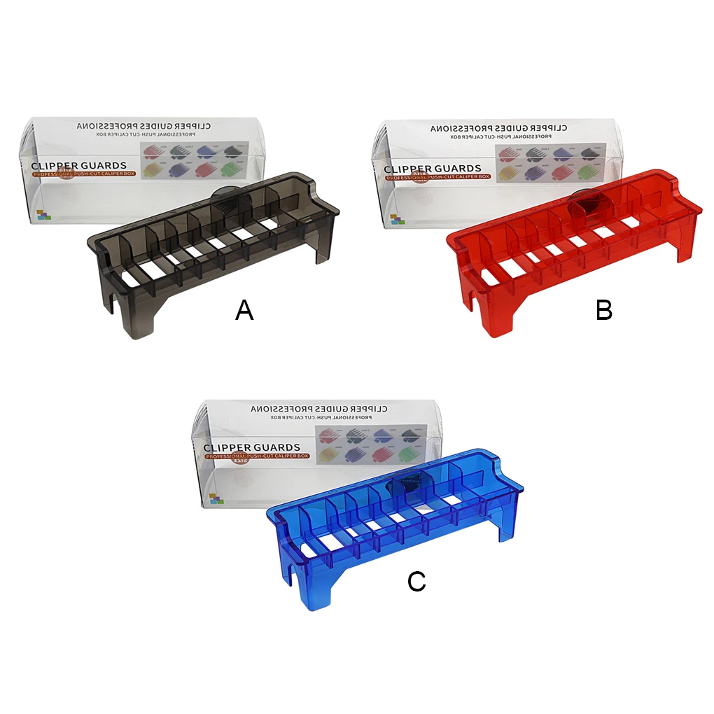 

Limit Guide Comb Storage Box Compartments Holder Organizing Case Household Salon Organizer Reusable Desktop Black