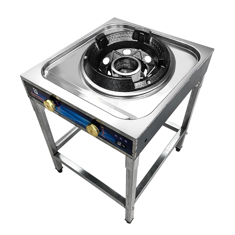 

40KW Gas Stove High Pressure Fierce Fire Stove Hotel Commercial Gas Stove Single Stove Energy Saving and Anti-blocking